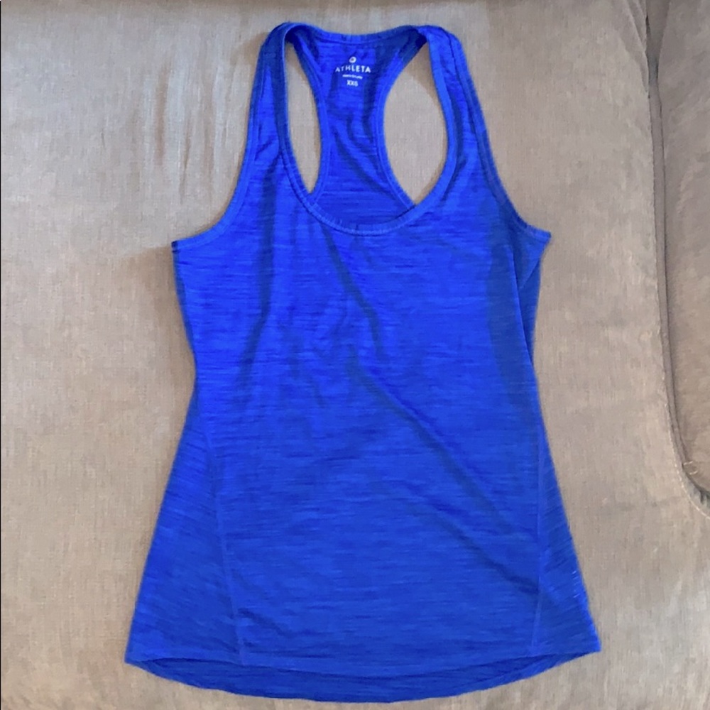 Athleta royal blue tank top, size XXS. EUC!